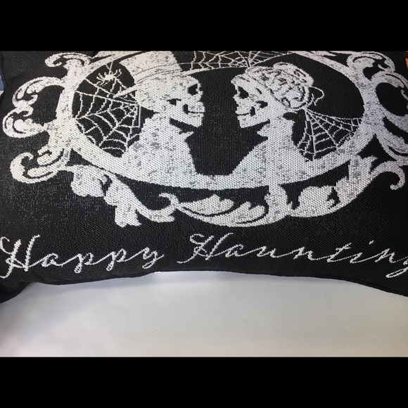Halloween Victorian Skeleton Couple Throw Pillow - Picture 4 of 11
